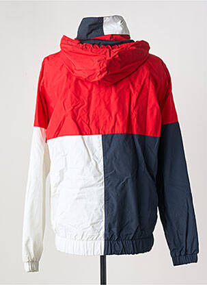 Coupe-vent poches a capuche rouge KARL KANI homme