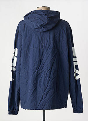Coupe-vent poches a capuche bleu FILA homme