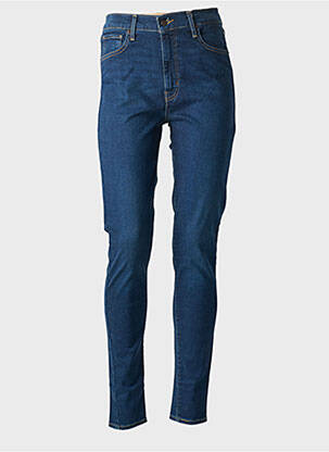 Jeans skinny tissage brut taille haute bleu LEVIS femme