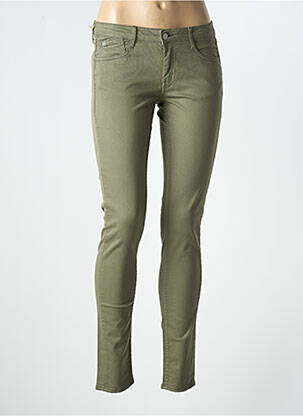 Jeans skinny taille normale taille normale vert LE TEMPS DES CERISES femme