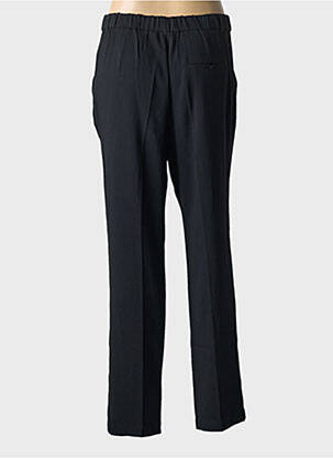 Pantalon chino fermeture zippée sous rabat boutonné taille normale noir GRACE & MILA femme