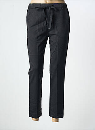 Pantalon droit tissage crêpe taille normale noir GRACE & MILA femme