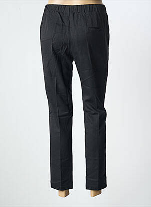 Pantalon droit tissage crêpe taille normale noir GRACE & MILA femme