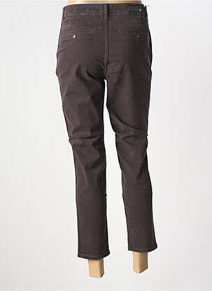Pantalon 7/8 taille à pinces taille normale gris REIKO femme