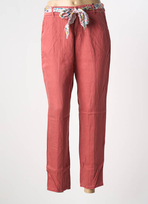 Pantalon chino rose LABDIP pour femme