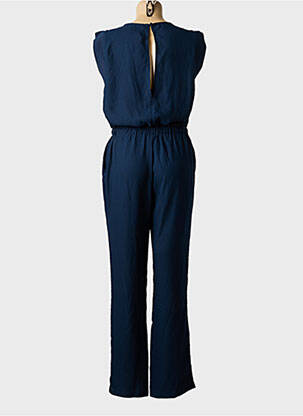 Combi-pantalon tissage crêpe manches courtes bleu PEPE JEANS femme