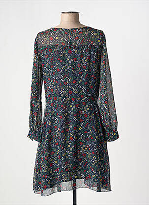 Robe mi-longue imprimé fleurs manches longues bleu PEPE JEANS femme