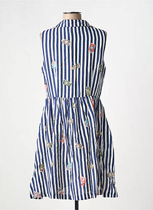 Robe mi-longue sans manche sans manche bleu LOUCHE femme