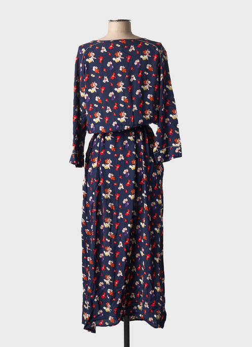 Robe longue manches longues manches longues bleu GRACE & MILA femme