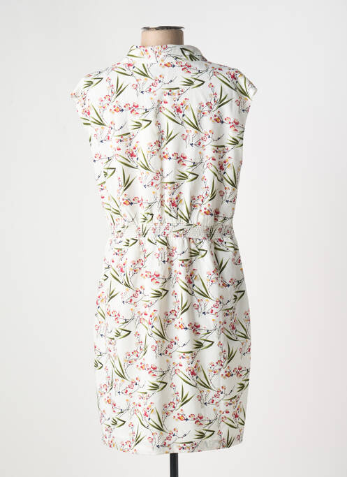 Robe mi-longue imprimé fleurs sans manche blanc MOLLY BRACKEN femme