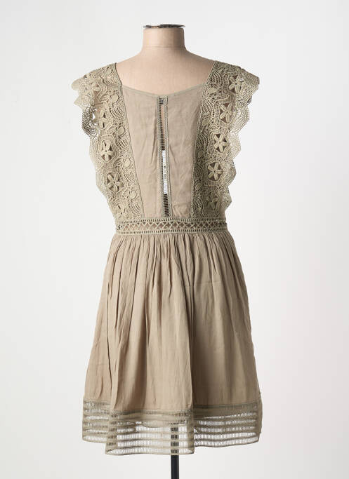 Robe mi-longue manches courtes manches courtes vert MOLLY BRACKEN femme
