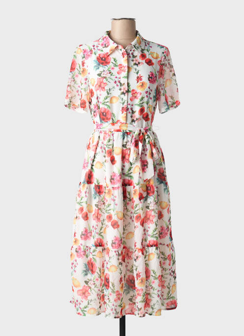 Robe mi-longue blanc NA-KD pour femme