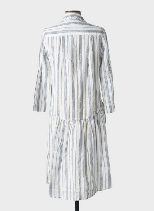 Robe mi-longue blanc SCHOOL RAG pour femme