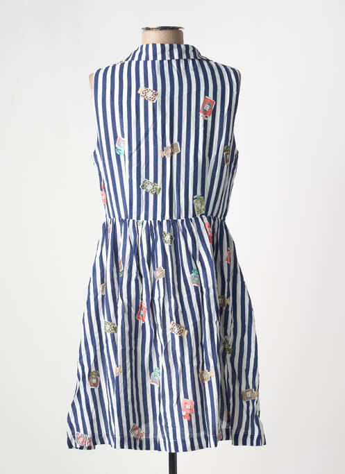 Robe mi-longue bleu LOUCHE pour femme