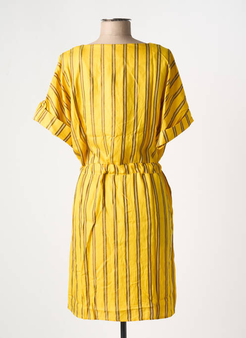 Robe mi-longue jaune VILA pour femme
