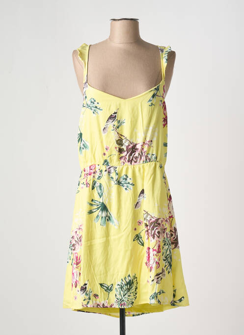 Robe mi-longue jaune VILA pour femme
