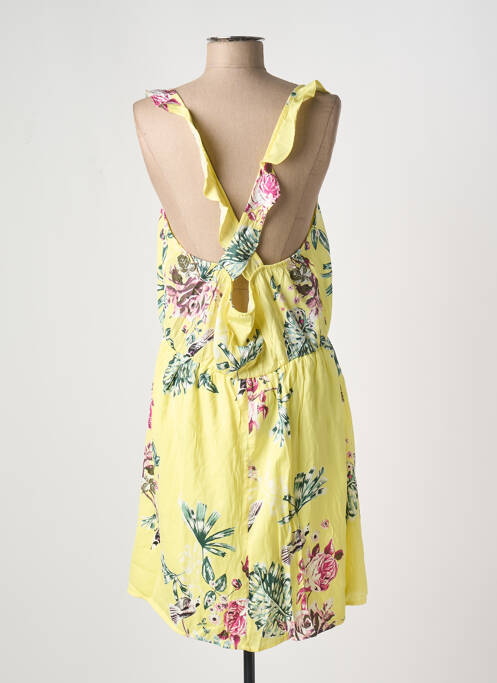 Robe mi-longue jaune VILA pour femme