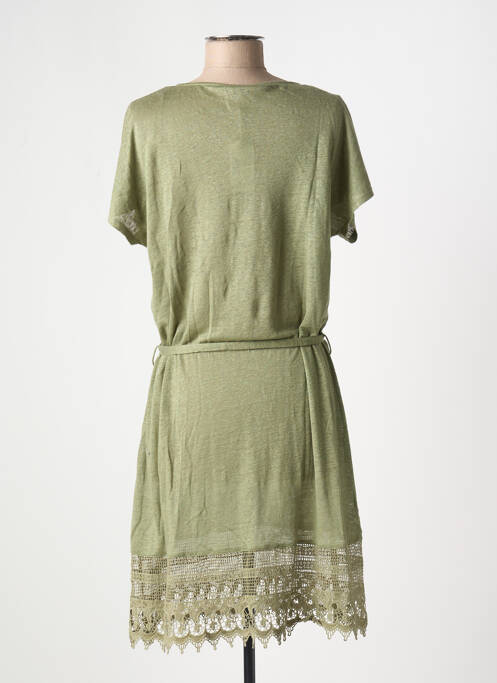 Robe mi-longue vert ATELIERS DE LA MAILLE pour femme