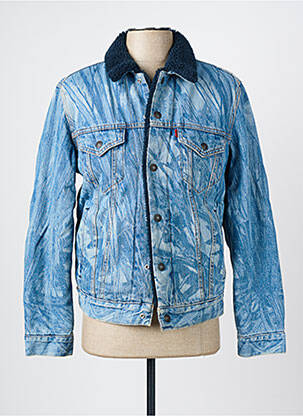 Veste casual finition intérieure fourrure synthétique bleu LEVI'S homme