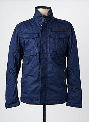 Parka finition intérieure doublure satiné sans capuche bleu G STAR homme