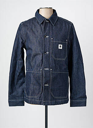 Veste casual fermeture boutonnée sur le devant bleu G STAR homme