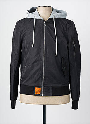 Blouson noir BOMBERS pour homme