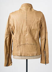 Veste en cuir beige OAKWOOD pour homme seconde vue