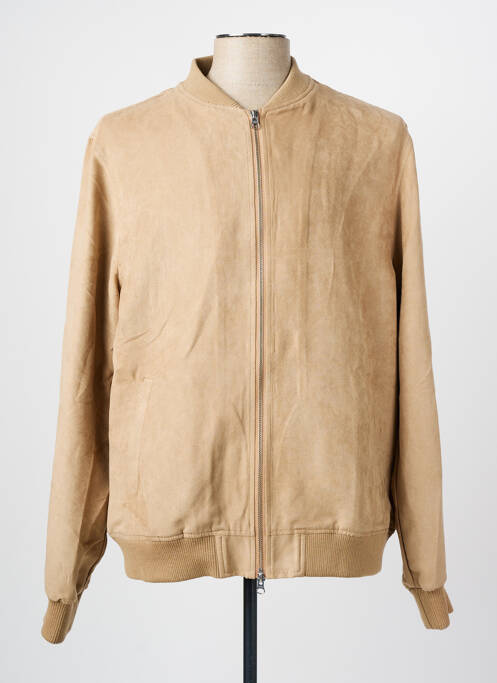 Blouson beige KNOWLEDGE COTTON APPAREL pour homme