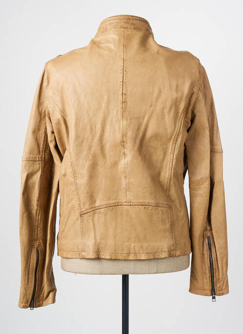 Veste en cuir beige OAKWOOD pour homme