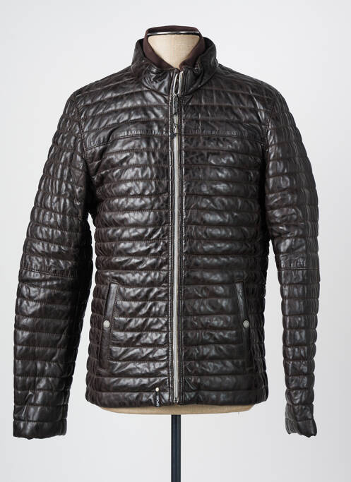 Veste en cuir marron OAKWOOD pour homme