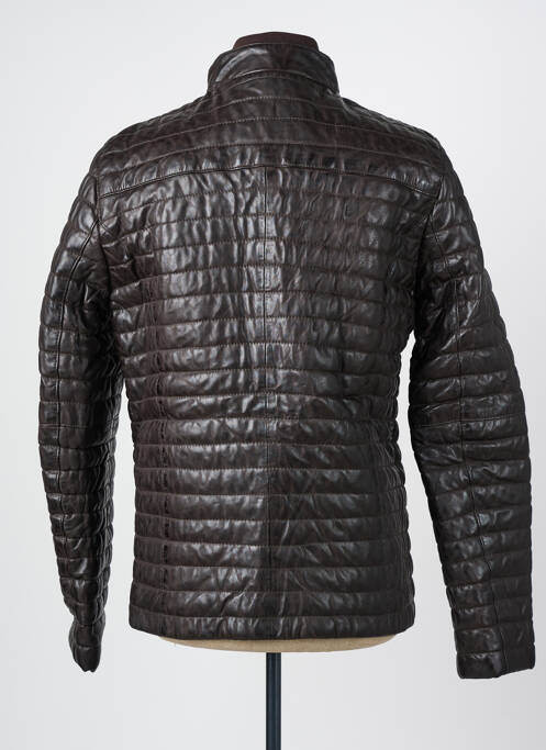 Veste en cuir marron OAKWOOD pour homme
