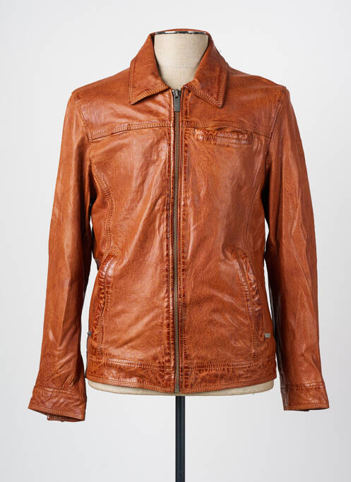 Veste en cuir marron OAKWOOD pour homme