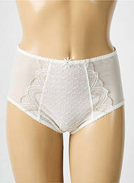 Culotte haute effet matière satinée beige EMPREINTE femme