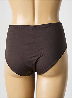 Culotte haute légère et transparente marron EMPREINTE femme