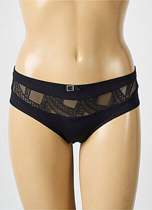 Culotte tissage satiné noir EMPREINTE femme