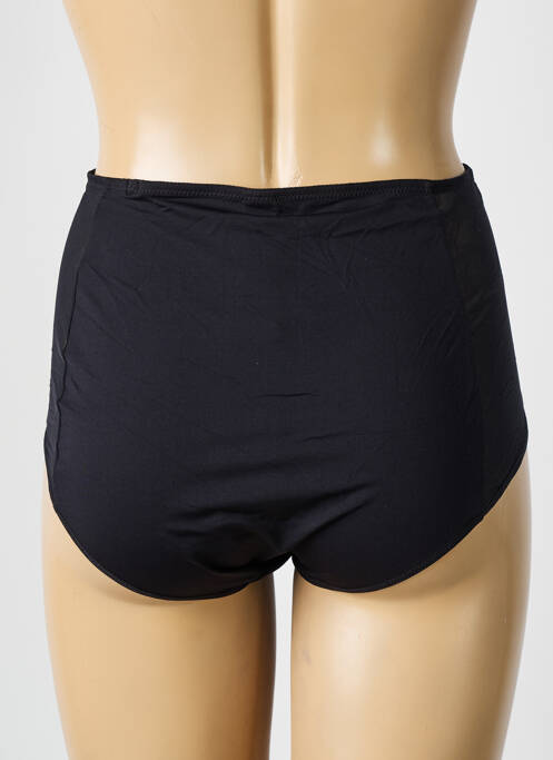 Culotte haute tissage satiné noir EMPREINTE femme