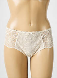 Shorty effet matière satinée beige EMPREINTE femme