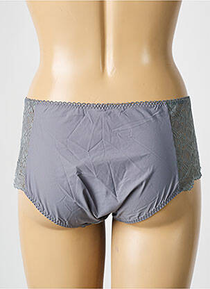 Shorty effet matière satinée gris EMPREINTE femme