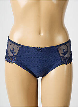 Shorty tissage satiné bleu EMPREINTE femme