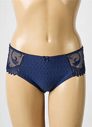 Shorty tissage satiné bleu EMPREINTE femme