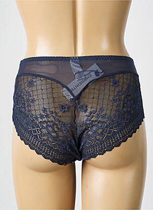 Shorty tissage satiné bleu EMPREINTE femme