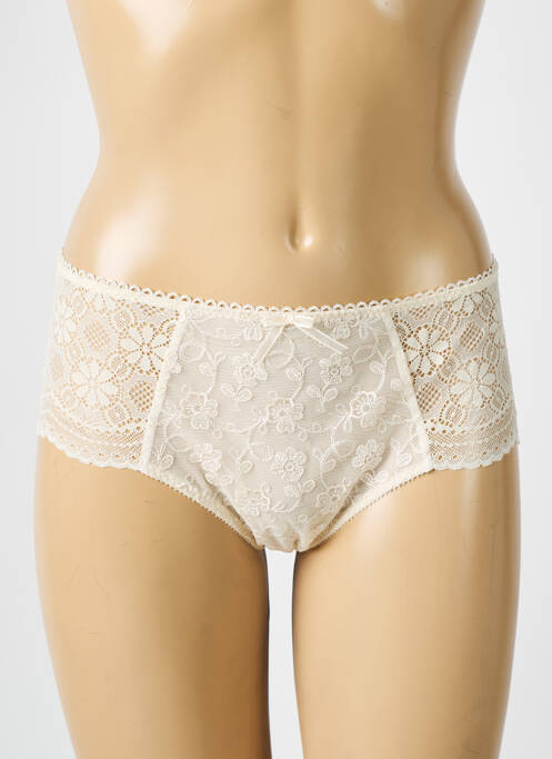 Shorty effet matière satinée beige EMPREINTE femme