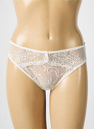 Culotte tissage dentelle blanc EMPREINTE femme