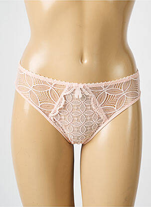 Culotte tissage dentelle rose EMPREINTE femme