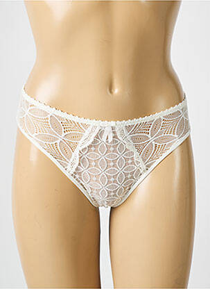 Culotte tissage dentelle blanc EMPREINTE femme