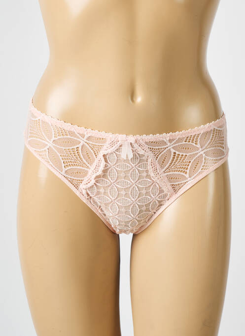 Culotte tissage dentelle rose EMPREINTE femme