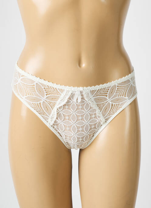 Culotte tissage dentelle blanc EMPREINTE femme