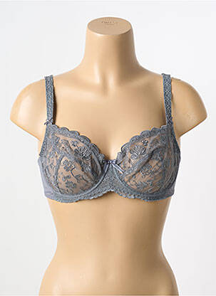 Soutien-gorge légère et transparente haut soutien-gorge emboitant gris EMPREINTE femme