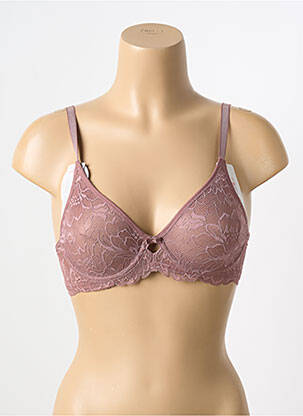 Soutien-gorge tissage dentelle haut soutien-gorge emboitant rose TRIUMPH femme