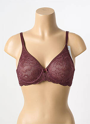 Soutien-gorge tissage dentelle haut soutien-gorge emboitant violet TRIUMPH femme